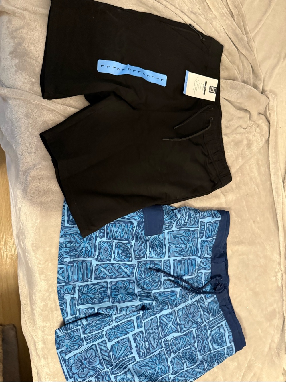 Men's Athletic Shorts - Black & Blue Performance Pack